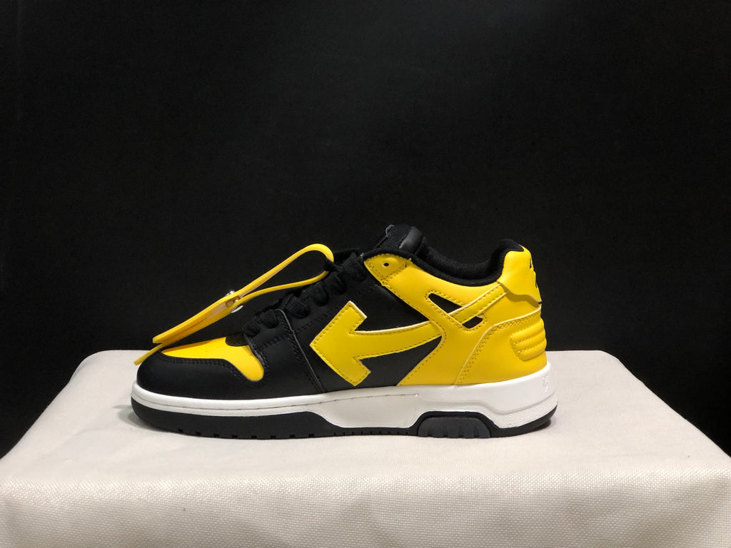 Off-White Out Of Office Low-Top Sneakers Black Yellow