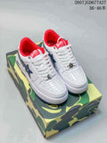 BAPE Sta Low Sneakers White Blue 2607JGD677A27