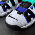 Nike Air More Uptempo Sneakers White Black Red Aqua