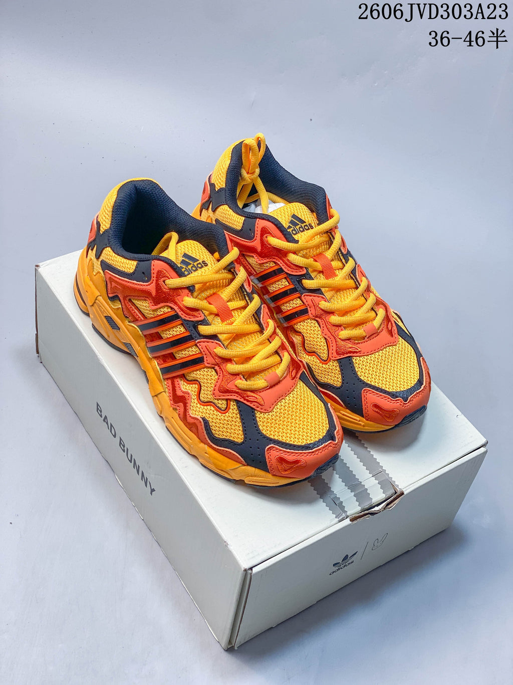 Bad Bunny x adidas Response CL Sneakers in Yellow and Orange