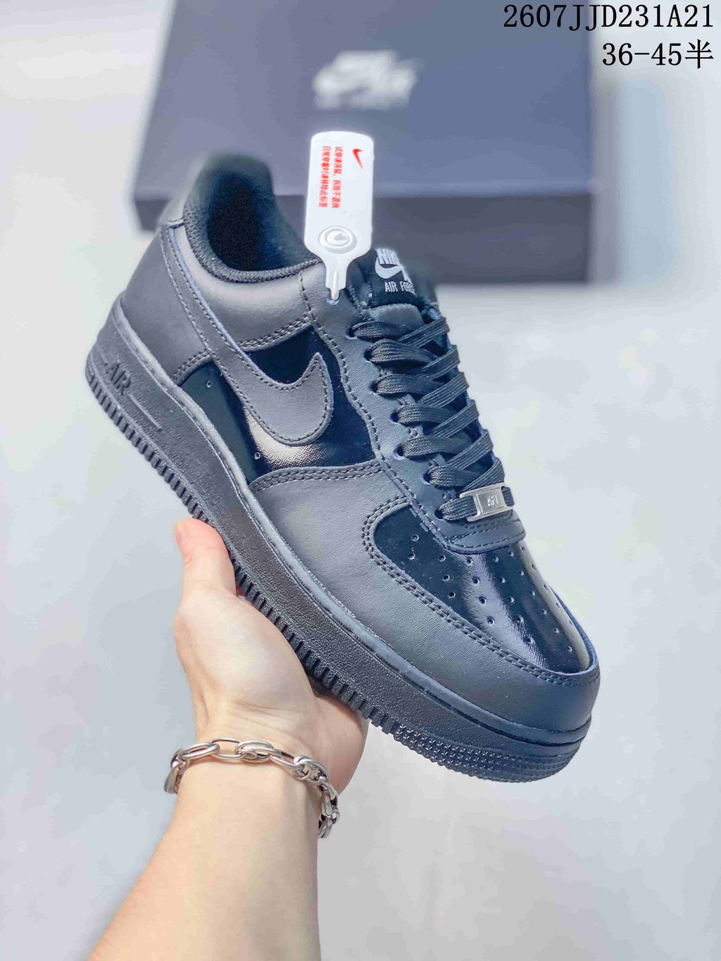 Nike Air Force 1 Low Black Sneakers 2607JJD231A21