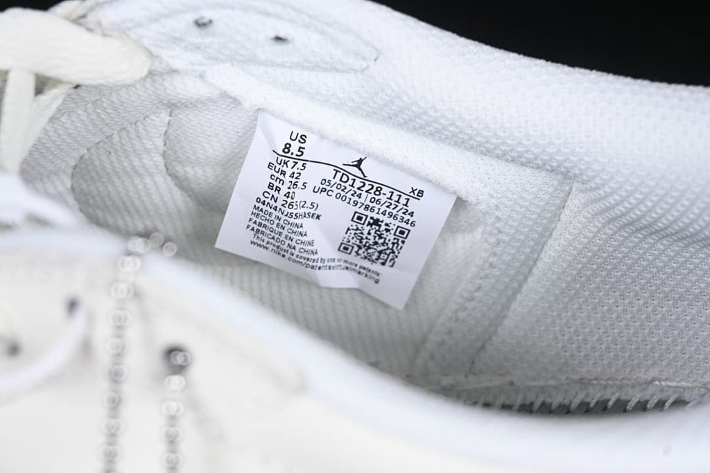 Jordan 1 Low OG SP Travis Scott White Sneakers TD1228-111