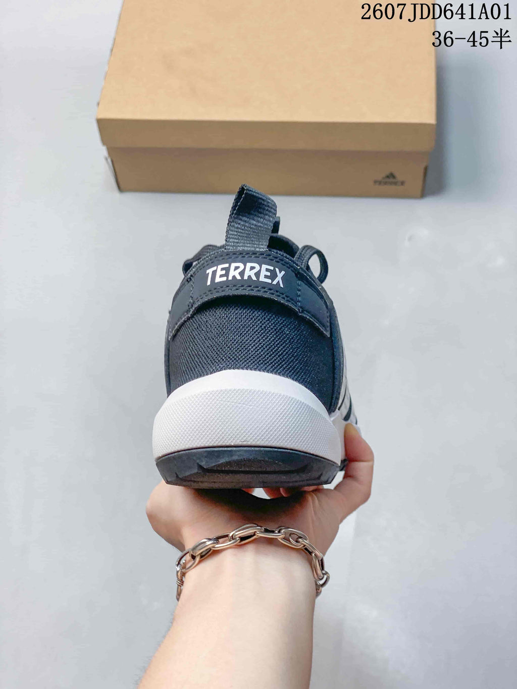 adidas Terrex Climacool Outdoor Sneakers, Dark Gray and White