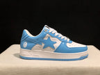 BAPE STA Low-Top Sneakers Blue and White
