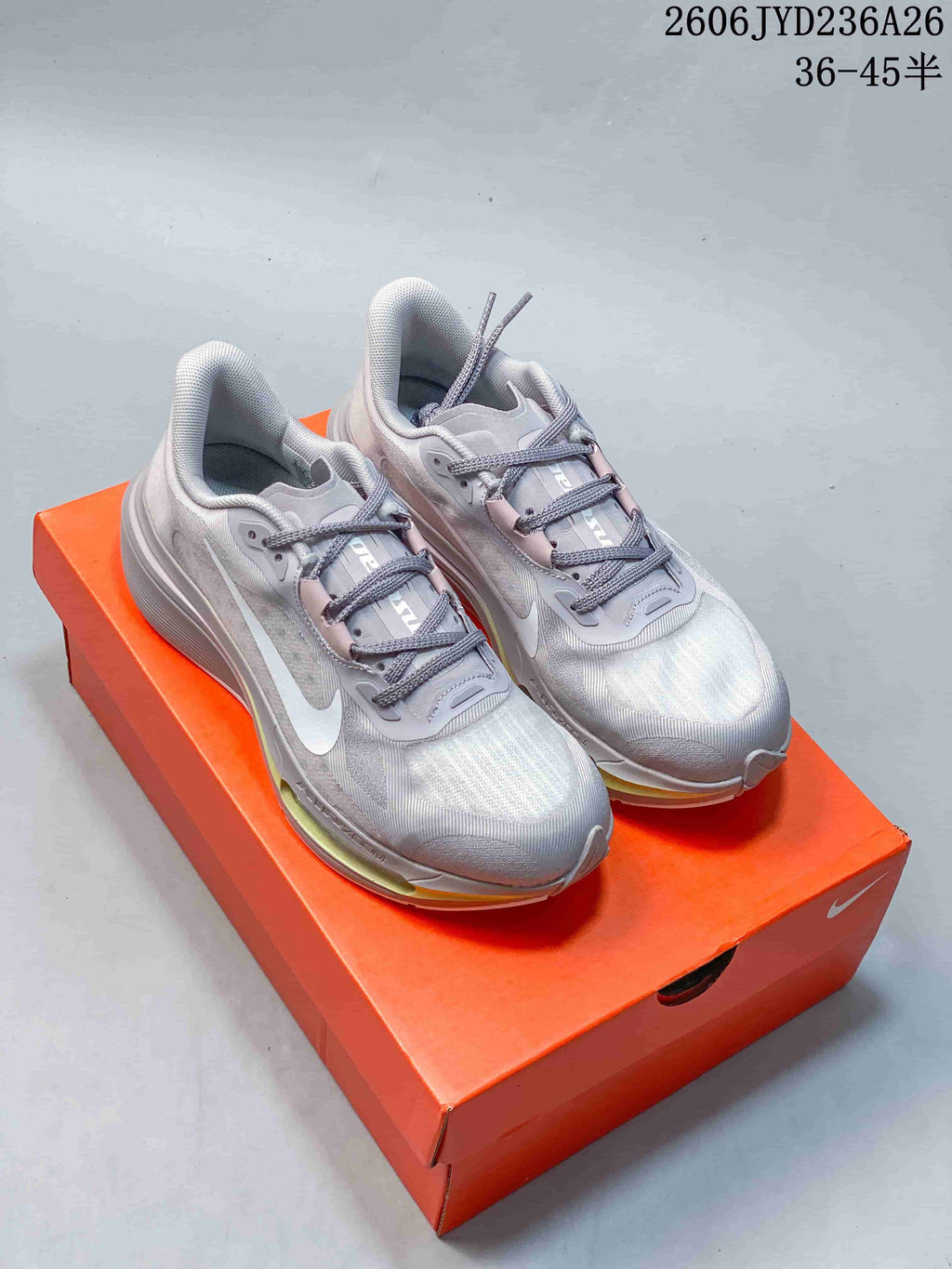 Nike Pegasus Plus Running Shoes, Silver and White