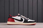 Jordan Air Jordan 1 Low White Black Red Sail Sneakers