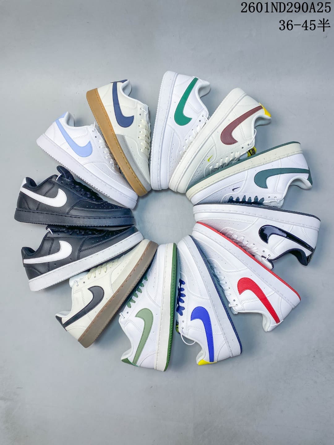 Nike Court Vision Low Sneakers in Mixed Colors