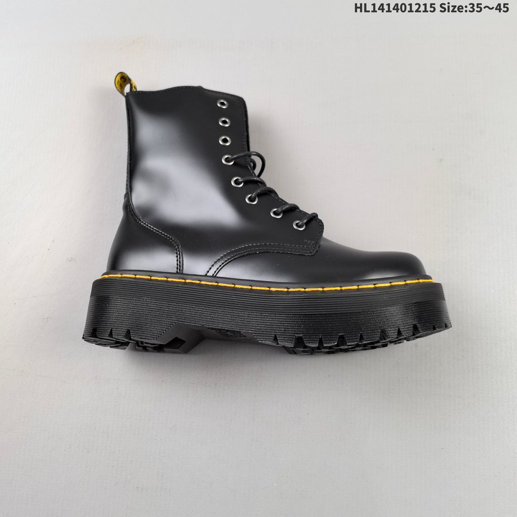 Dr. Martens 1057 Black Platform Lace-Up Boots