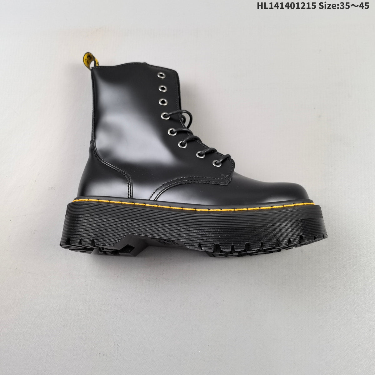 Dr. Martens 1057 Black Platform Lace-Up Boots