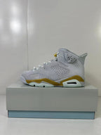 Jordan Air Jordan 6 High Sneakers White Gold Glacier Blue DQ4914-074