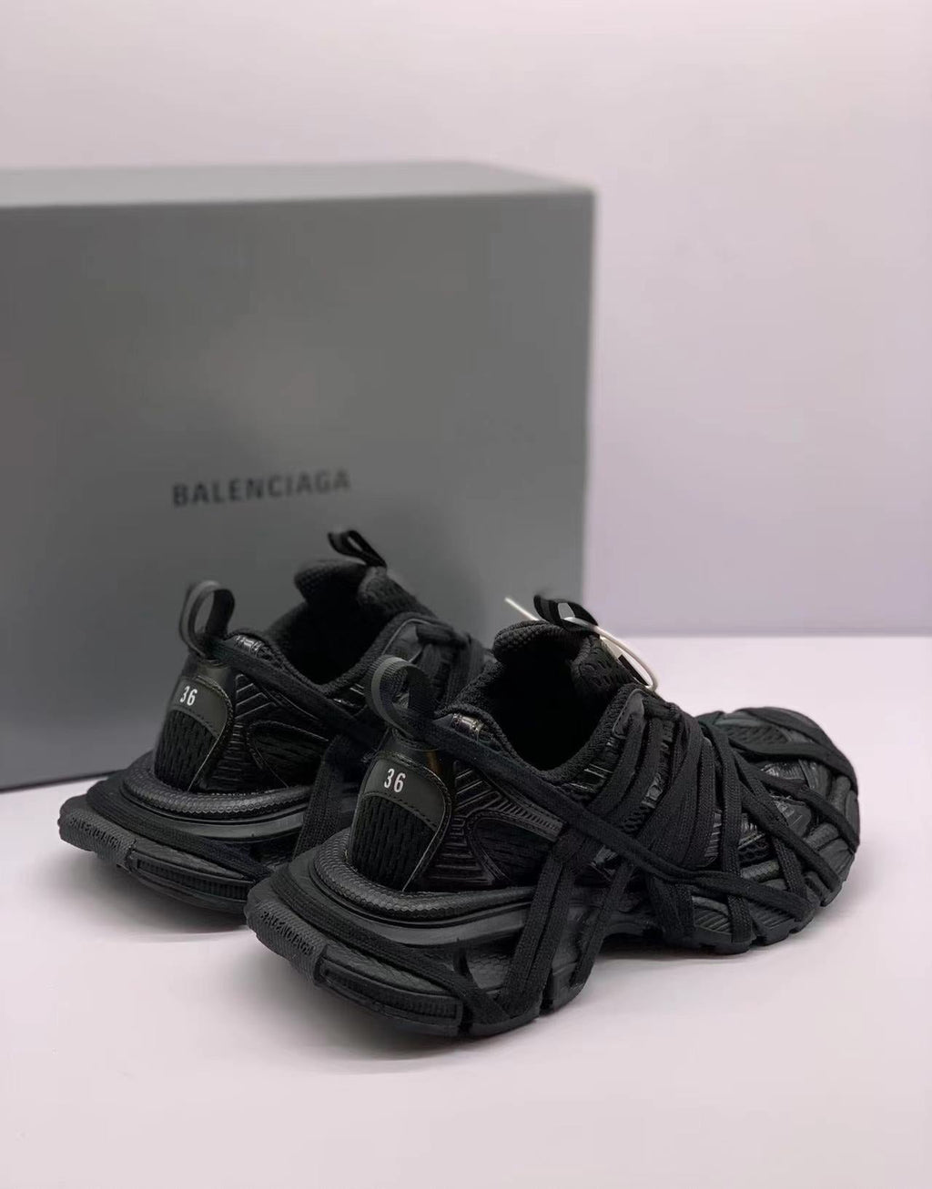 Balenciaga 3XL Black Spider Sneakers