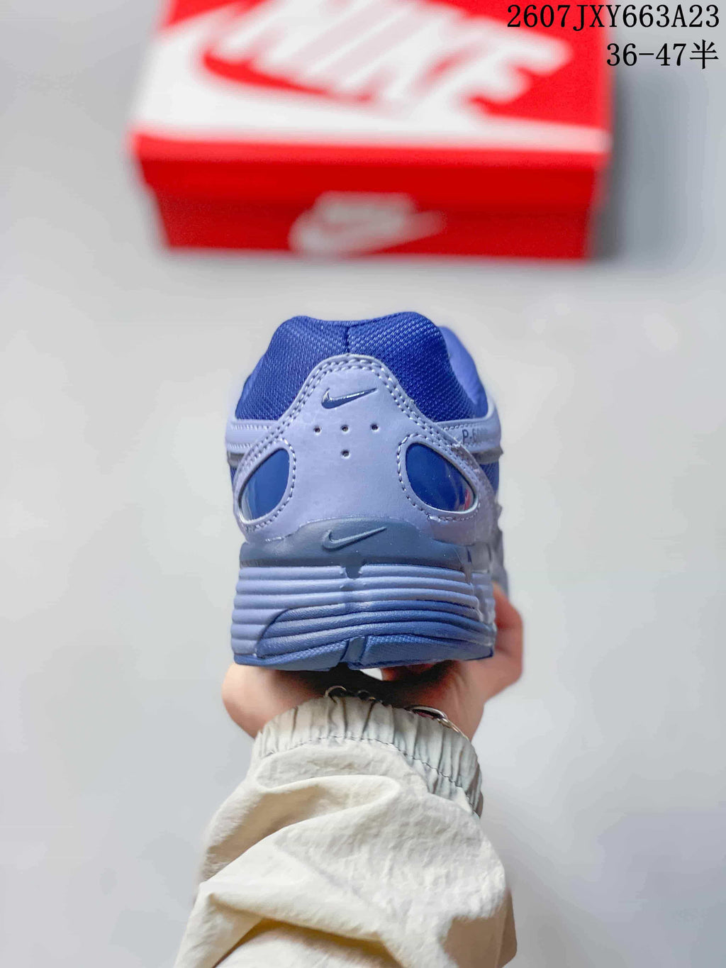Nike P-6000 Blue Gray Retro Casual Sneakers