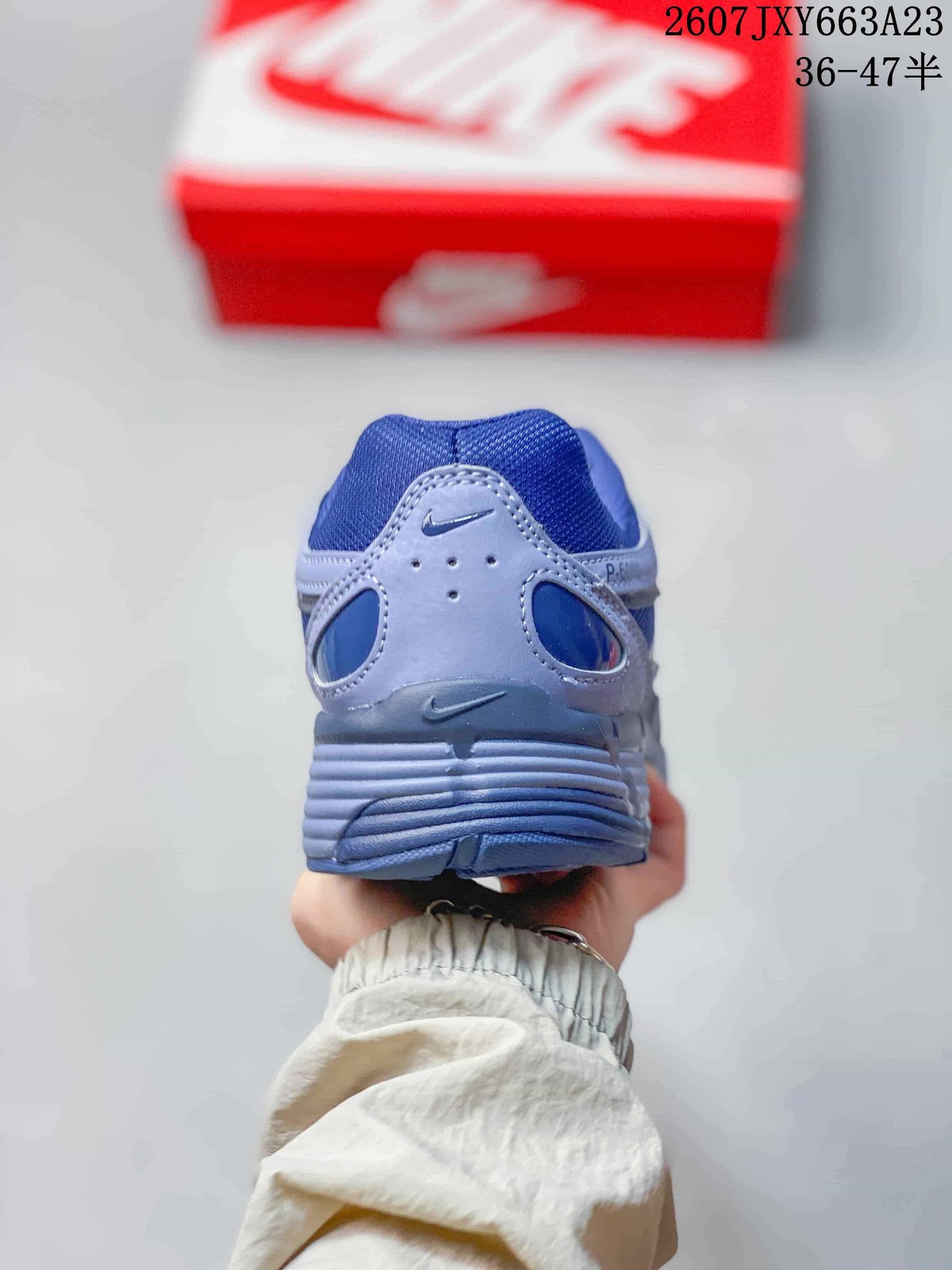 Nike P-6000 Blue Gray Retro Casual Sneakers