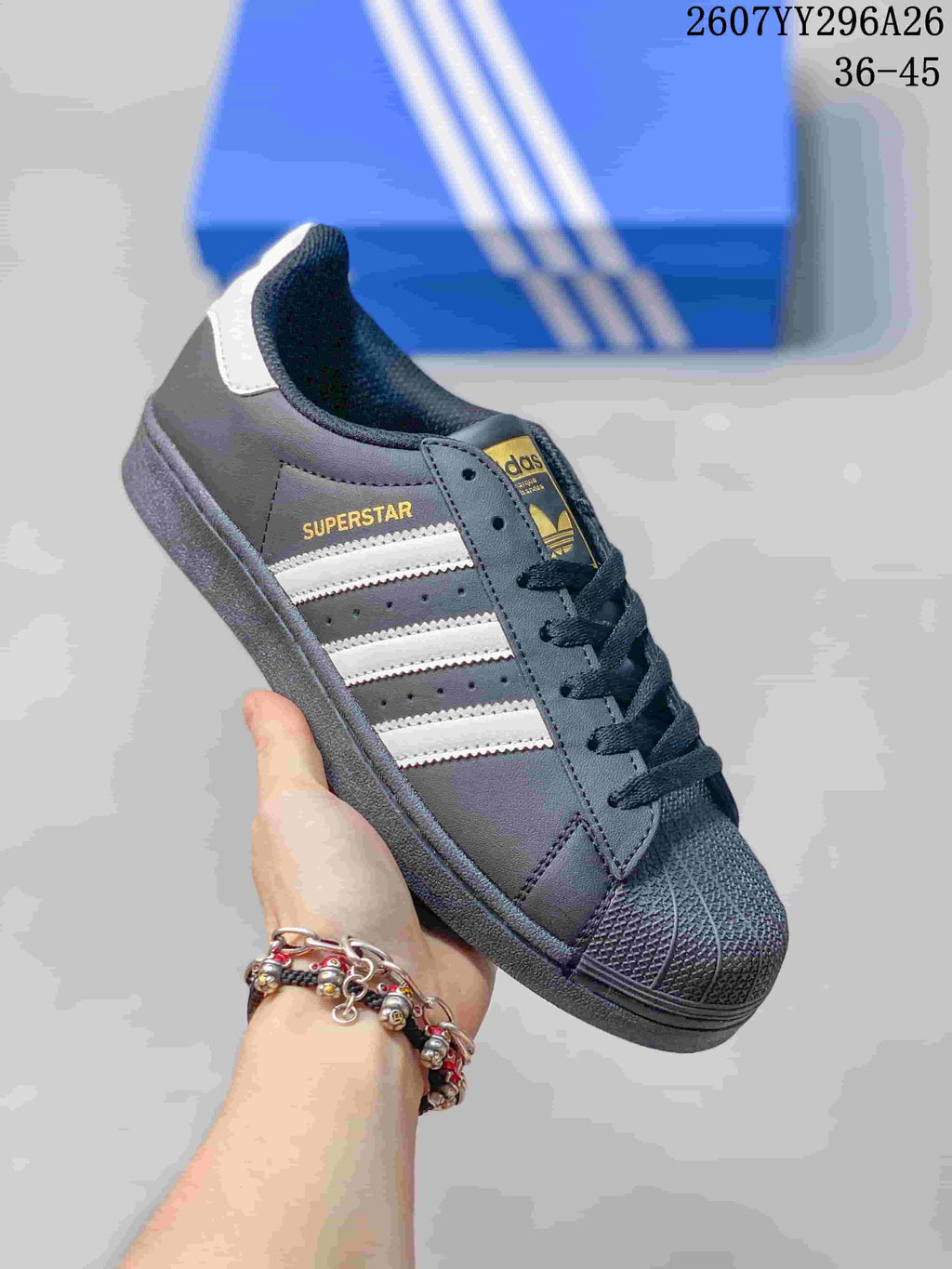 adidas Superstar Sneakers Black White 2607YY296A26