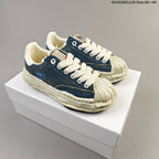 MMY Wayne Low-Top Sneakers in Blue Denim