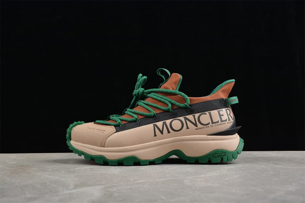 Moncler Trailgrip Lite2 Sneakers in Beige and Green