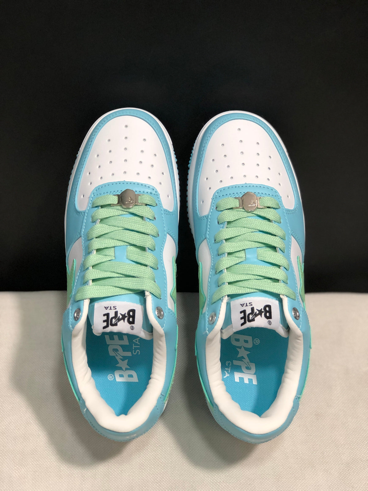 BAPE Sta Low Sneakers Blue Green