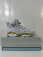 Jordan Air Jordan 6 High Sneakers White Gold Glacier Blue DQ4914-074