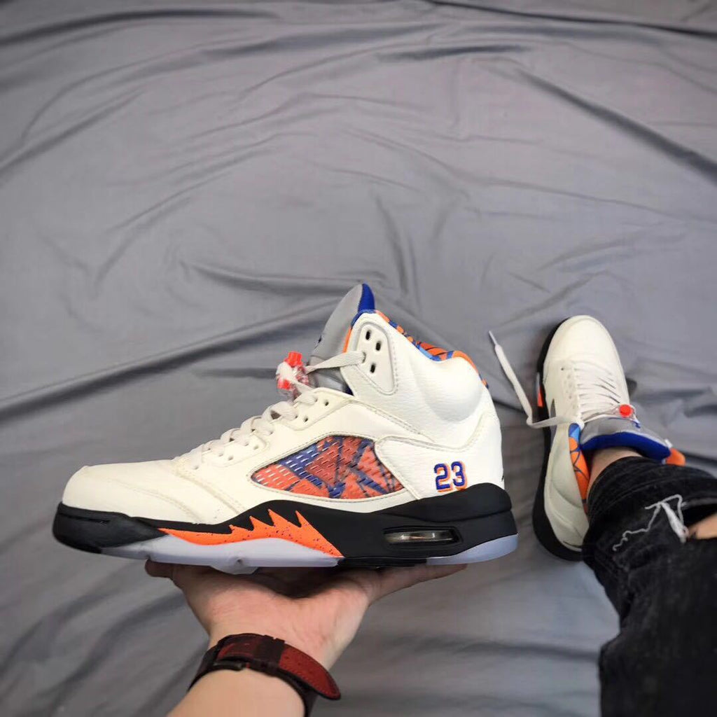 Jordan Air Jordan 5 International Flight White Orange Blue Sneakers