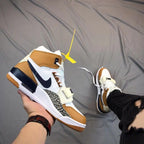 Jordan Legacy 312 High-Top Basketball Shoes, White Tan Navy