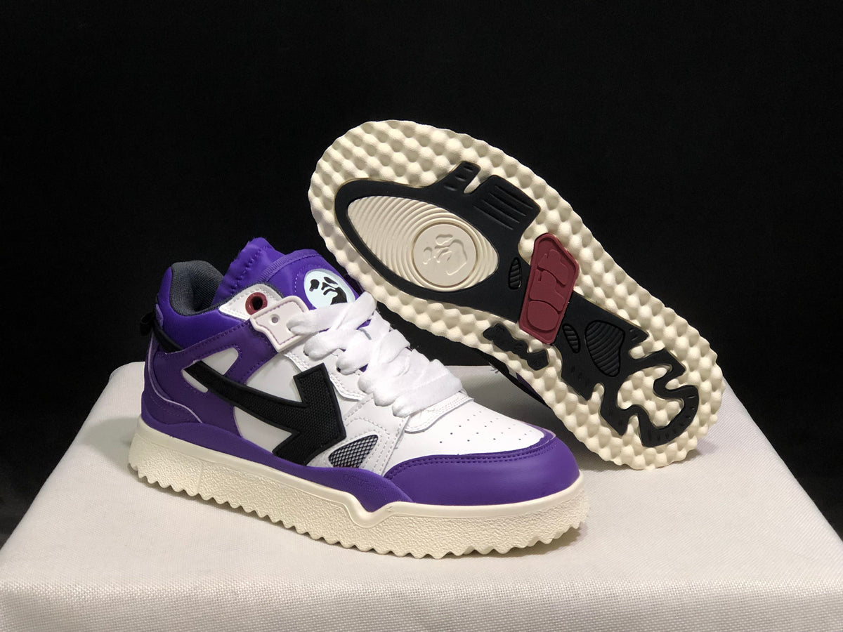 Off-White Out Of Office Sneakers Purple White Black