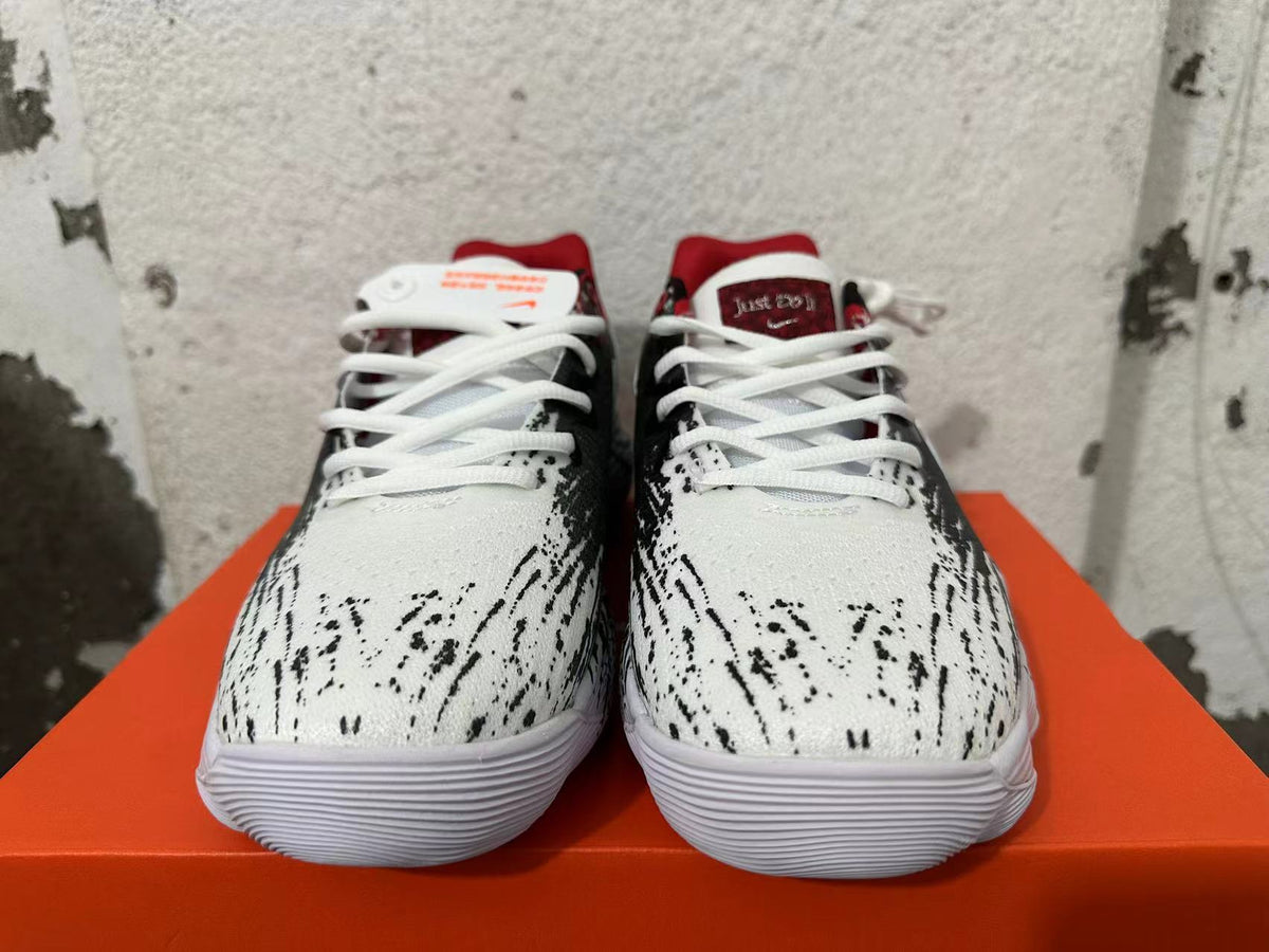 Nike Lunar Basketball Shoes Black White Red
