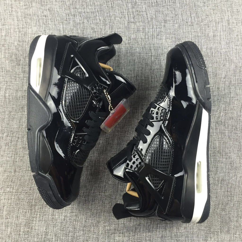 Jordan Air Jordan 4 Black Glossy Sneakers