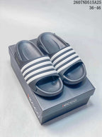 ECCO Men’s Black and White Slide Sandals 2607ND515A25