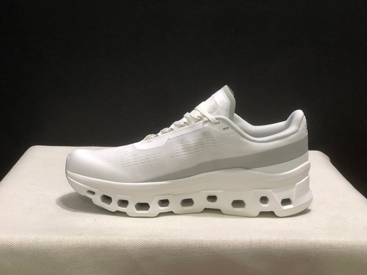 On Cloudmonster 1 White Running Sneakers