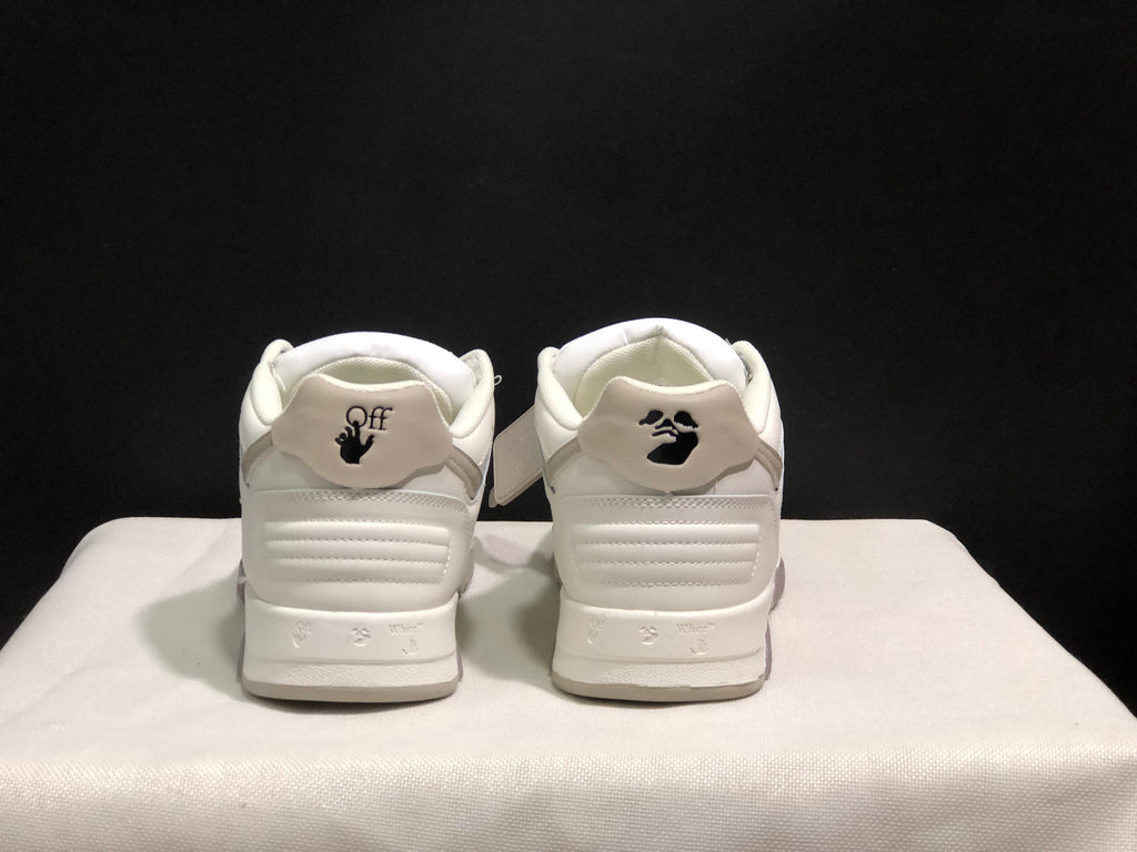 OFF-WHITE Out Of Office Low-Top Sneakers White Grey