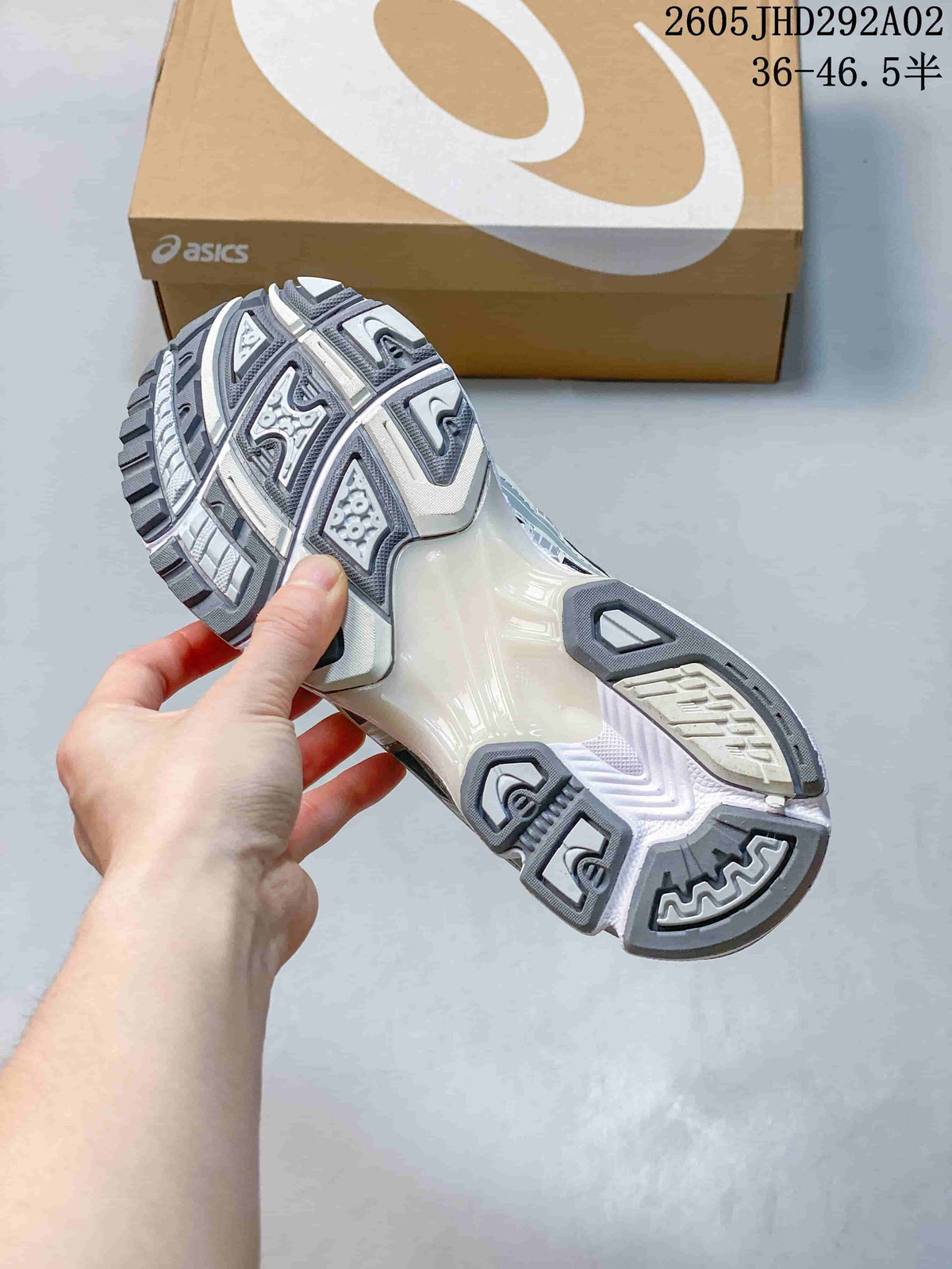 ASICS GEL-KAYANO 14 Sneakers in Silver and Charcoal