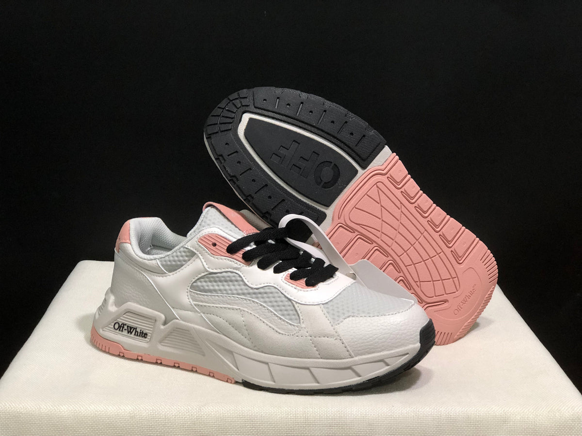 Off-White Low-Top Sneakers White and Pink