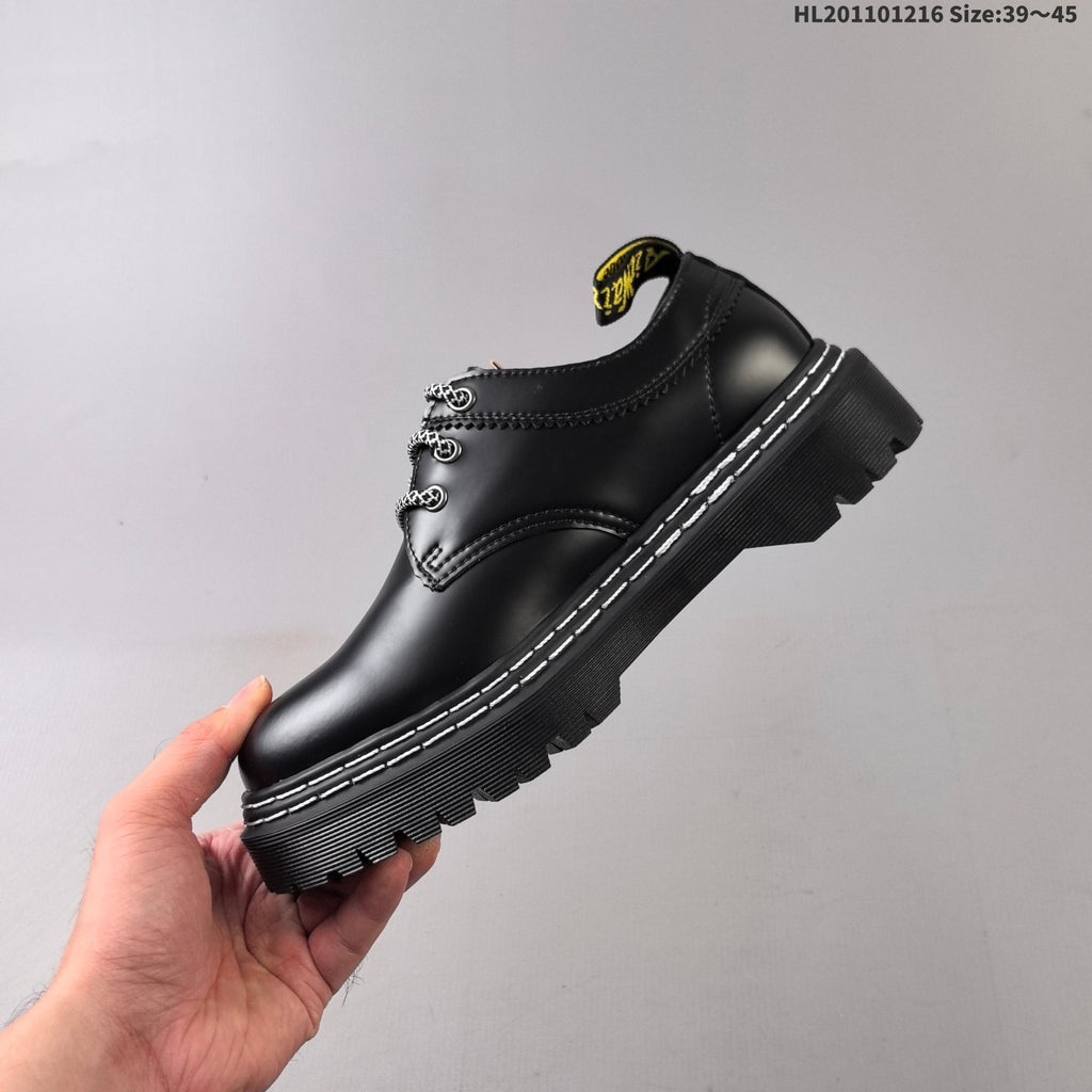Dr. Martens Sinclair Black Platform Lace-Up Shoes