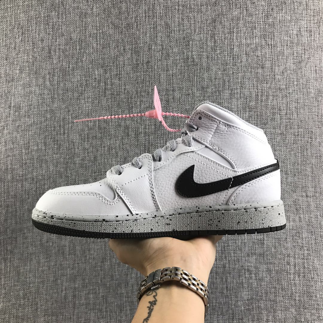 Jordan 1 High White Cement Sneakers
