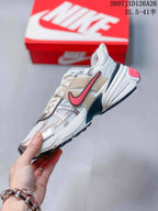 Nike V2K Run Low-Top Sneakers White Silver Pink