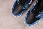 Air Jordan 1 High Tie-Dye Sneakers Blue Black White