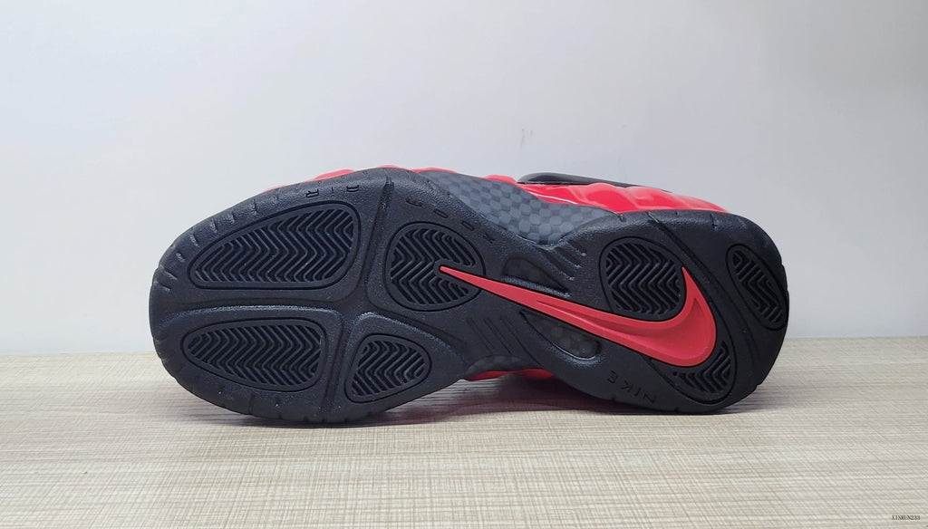 Nike Foamposite Pro University Red and Black Sneakers