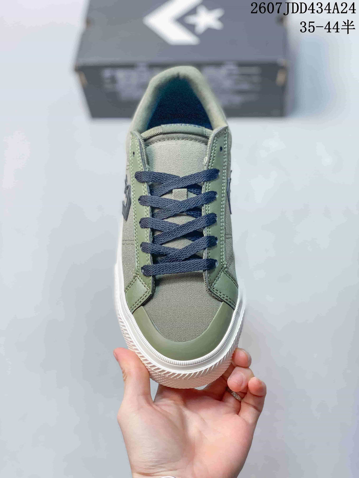 Vans Knu Skool Low-Top Sneakers Green Canvas Style