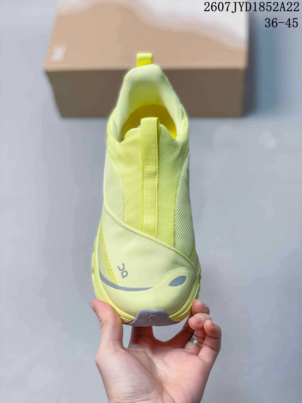 On Cloud X 4 Sneakers Lime Yellow Style 2607 JYD1852A22