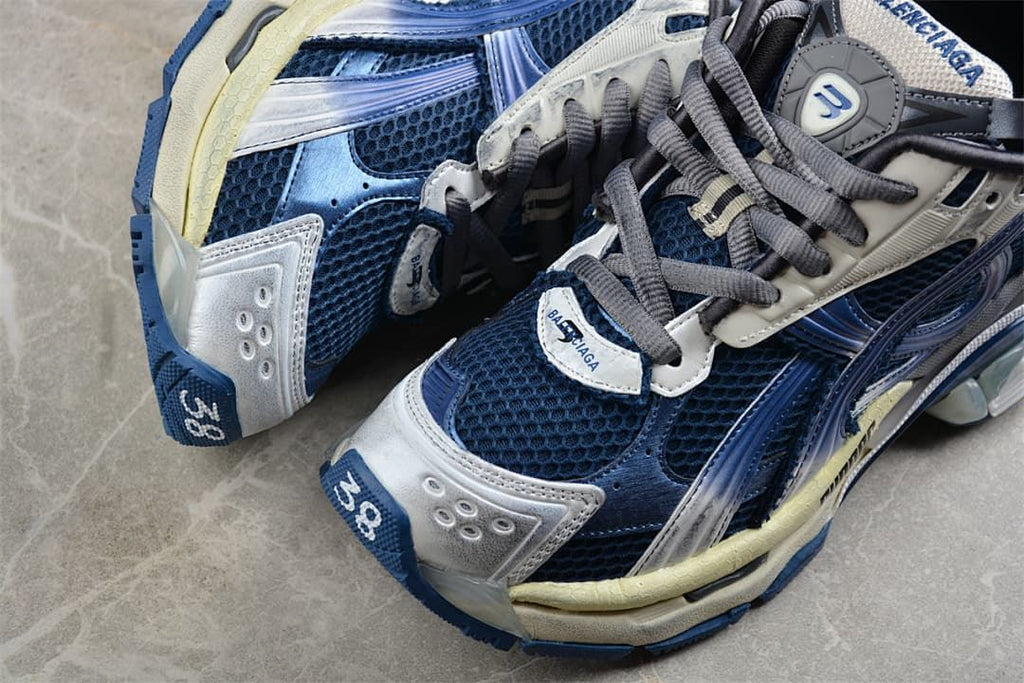 Balenciaga Runner Sneaker in Beige, Navy and Grey