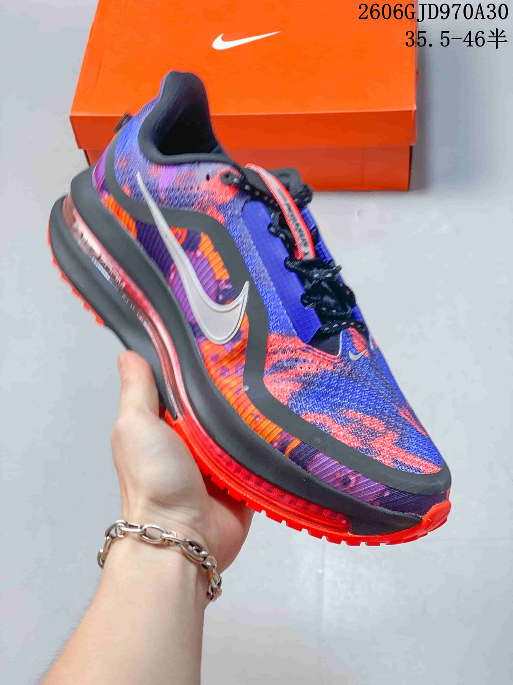 Nike Air Zoom Pegasus Premium Running Shoes in Blue and Orange