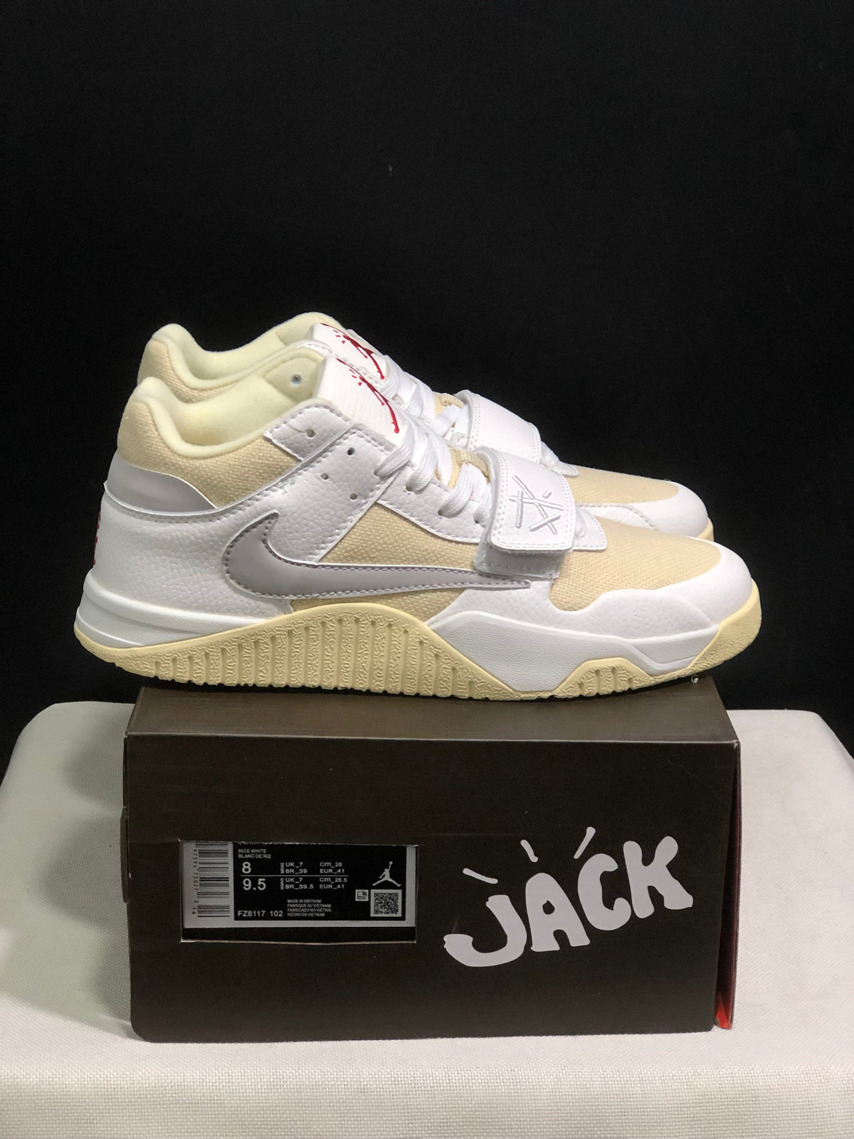 Jordan Jumpman Jack Travis Scott White Cream Sneakers FZ8117-102
