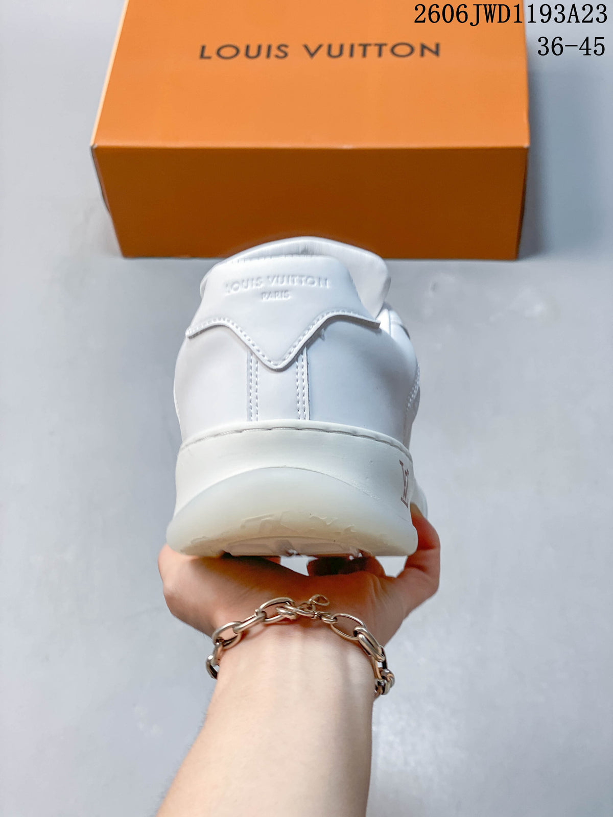 Louis Vuitton Tilted White Low-Top Sneakers