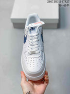 Nike Air Force 1 '07 White Blue Low-Top Sneakers