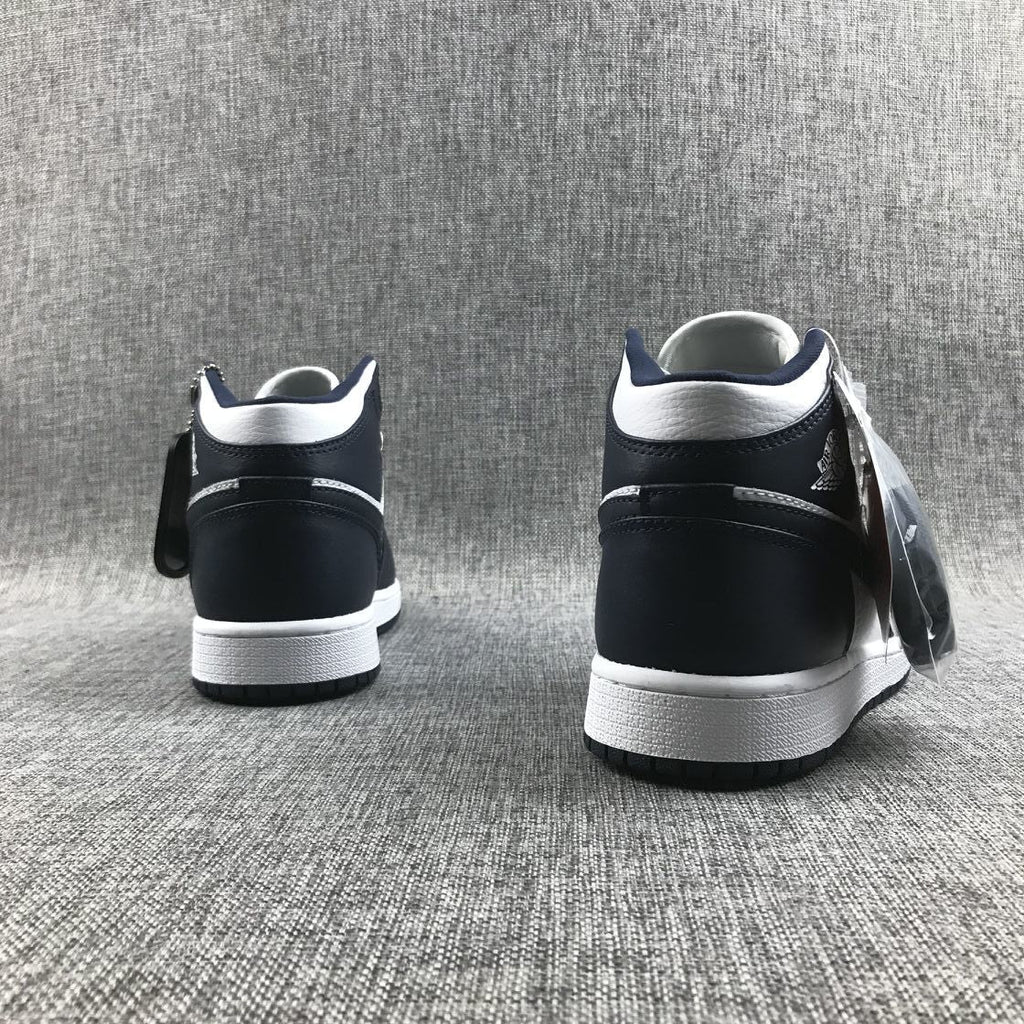 Jordan 1 Mid What The Obsidian Sneakers 554724-174