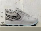 Nike Low-Top Sneakers in White, Gray and Pale Blue