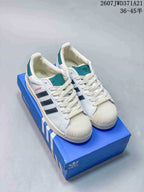 Adidas Superstar Supermodified White Teal Sneakers 2607JWD371A21