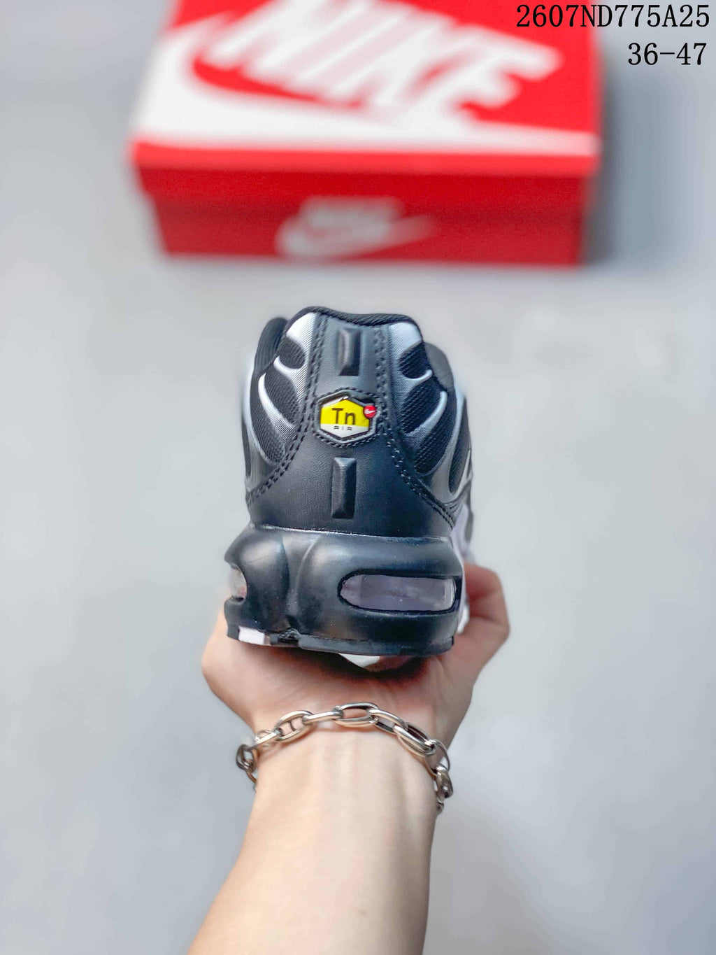 Nike Air Max Plus TN Black and White Sneakers