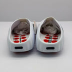 Nike White Slides with Perforated Upper