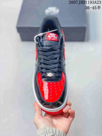 Nike Air Force 1 '07 Red Black Low-Top Sneakers